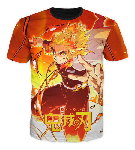 Camiseta Anime Demon Slayer Adultos Y Niños