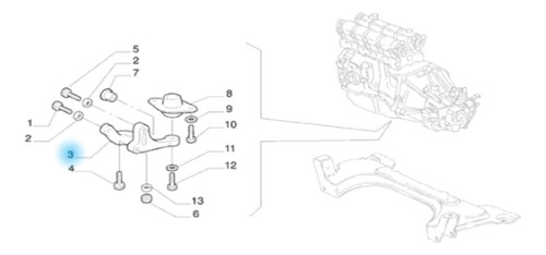 Soporte De Caja De Cambios Fiat Strada/siena Original