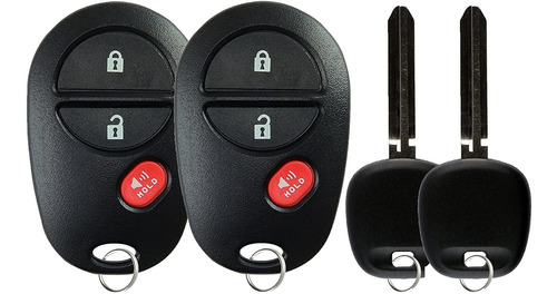 Keylessoption - Llave De Coche Sin Llave Para Gq43vt20t (2 U