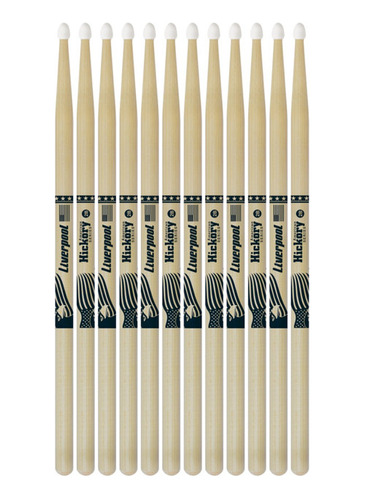 Kit 6 Pares De Baqueta American Hickory P.nylon Liverpool