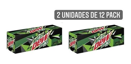 Zero Mountain Dew Sabor Original 12 Pack  Sin Azucar 2unidad