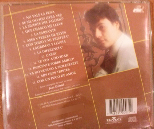 Cds De Juan Gabriel 15 Años De Ranchero, Baladas Y Boleros (Usado)