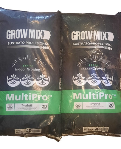 Sustrato Grow Mix Multipro 20lt. X 2 Unidades / Terrafertil