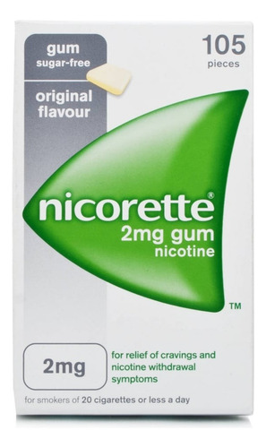 Nicorette 2mg - Caixa Com 105 Unidades Sabor: Menta