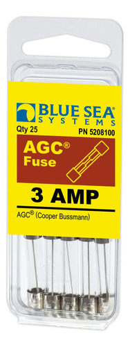Blue Sea Systems 5208100 3a Agc Fuse , 25  B00gzowmyc_190424