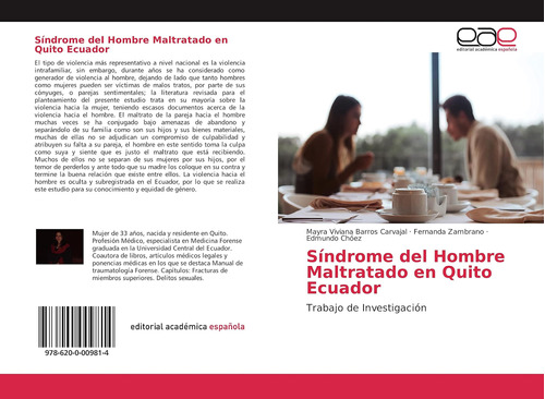 Libro: Síndrome Del Hombre Maltratado Quito Ecuador: Trab