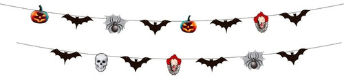 Faixa Decorativa Halloween 1 Unid. - 1,45mx14cm / 1,32mx14cm Cor Estampada