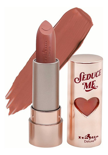 Labial Italia Deluxe Seduce Me Satin Lipstick Labial Satinado Seduce Me Color 04 Natural Beauty Satinado