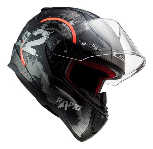 Casco Moto Integral Ls2 Ff353 Rapid Circle Negro L (60cm)