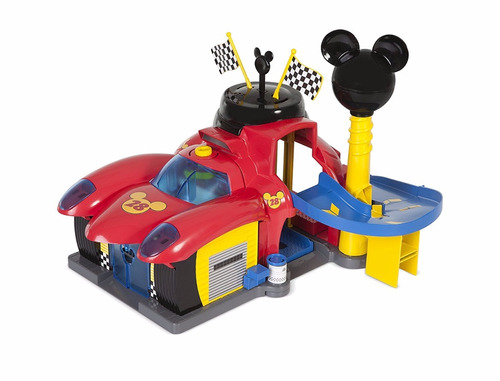 Mickey Garage Con Figura Y Accesorios Set De Juego Educando
