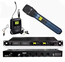 Comprar 2 Microfonos Inalambricos 1 Mano 1 Vincha Moon Uhf Mi04 Frec