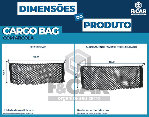Rede Nissan Kicks 2020 Bolsa Acessório Porta Malas