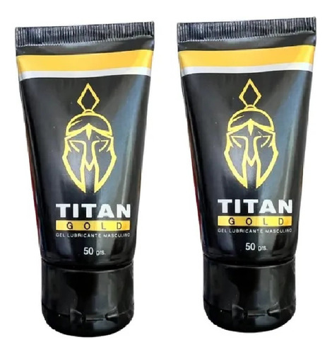 Pack 2 Gel Lubricante Titan Gold Masculino Retardante