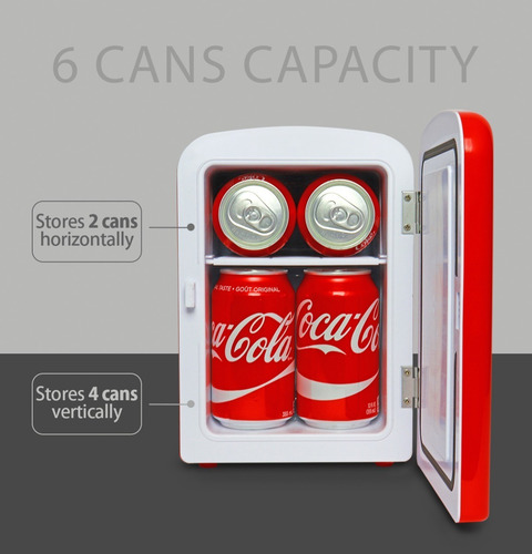 Imagen 4 de 10 de Nevera Mini Refrigerador Portátil De 4 L Carro Oficina Casa