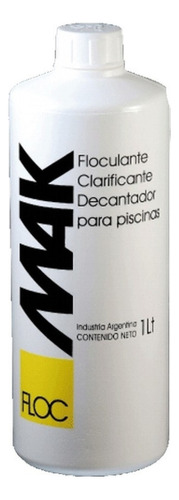 Clarificador Floculante Mak Floc Piscina Pileta X 1 Litro