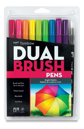 Tombow Dual Brush - Set 10 Marcadores Color Pastel