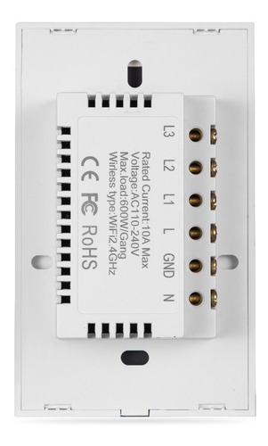Interruptor De Luz Inteligente Wifi Interruptor De Luz 3 Gan