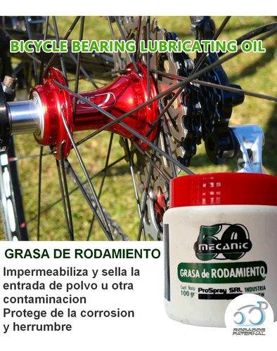 Grasa De Rodamiento Verde Para Bicicleta 100grs