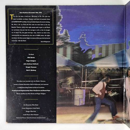 Supertramp - Paris (1980) Usa - Vinilo Lp (Usado)