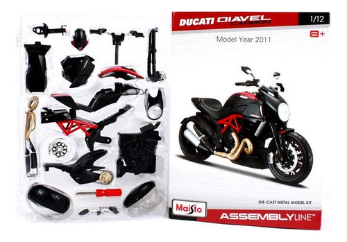 Ducati Diavel 2011 Carbon - Para Armar - N Moto Maisto 1/12