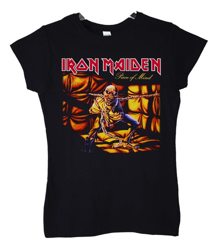 Polera Mujer Iron Maiden Piece Of Mind Metal Abominatron