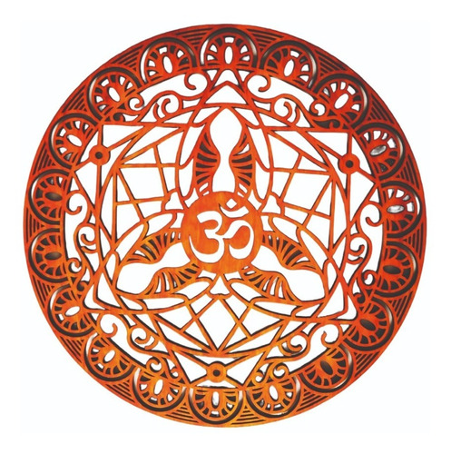 Om Mandala 60cm | Cuadro Decorativo | Madera Triplay 9mm