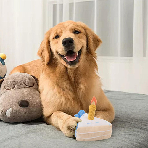 Juguete De Peluche Para Perro Pastel De Cumpleaños Para