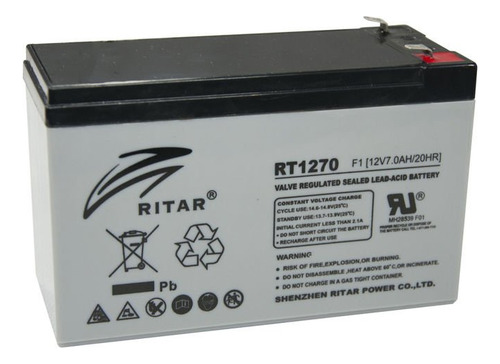 Baterìas Ritar Para Ups 12v X 7amp.