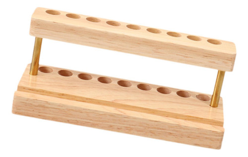 9 Slots Pencil Holder Multiuse Wooden For Apartment Wood