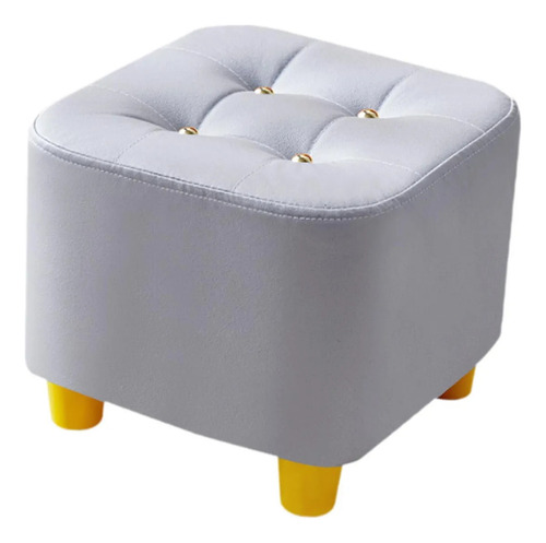 ` Reposapiés Otomano Para Pies, Protección De Suelo Gris