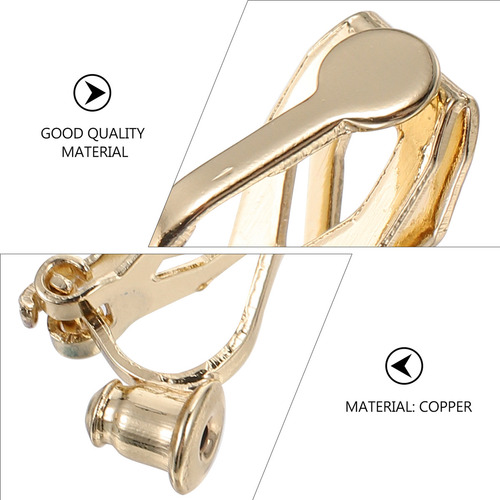 Pendientes Con Clip Para Mujer, Base Adaptadora, 8 Unidades