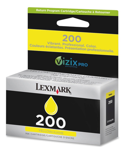 Cartucho Lexmark 200 Amarillo Orig 14l0088  P/pro 5500 4000