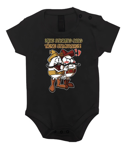 Pañalero Dtf Huevo Cartoon Que Bonitos Ojos Compadre Negro 24 Meses