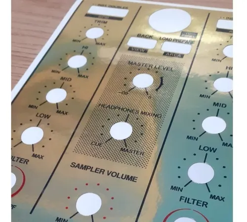 Adesivo Skin Mixer Pioneer Djm-600 Gold (dourado) Djm600 Adesivo Skin Mixer Pioneer Djm-600 Gold (dourado) Djm600
