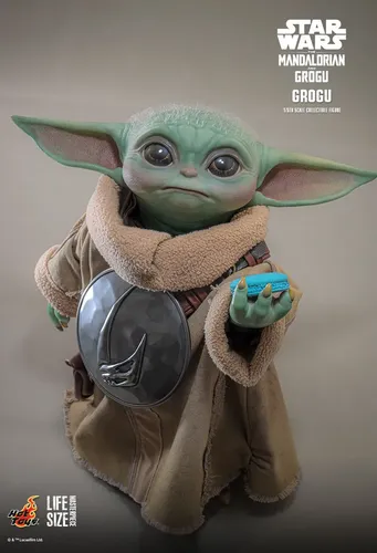 Hot Toys Grogu Star Wars The Mandalorian Tamanho Real 37 Cm