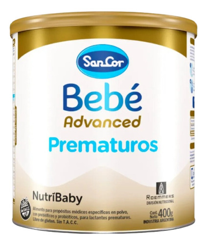 Sancor Leche Advanced Prematuros Bebe X 400g