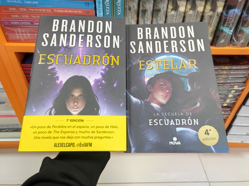 Libros Escuadrón + Estelar - Brandon Sanderson