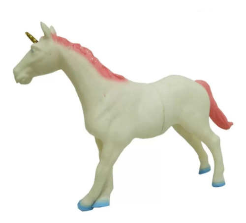 Brinquedo Boneco De Vinil Unicornio Colorido Brilhante Vb165