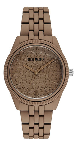 ~? Steve Madden Reloj De Pulsera De Goma Para Mujer, Sm / 10