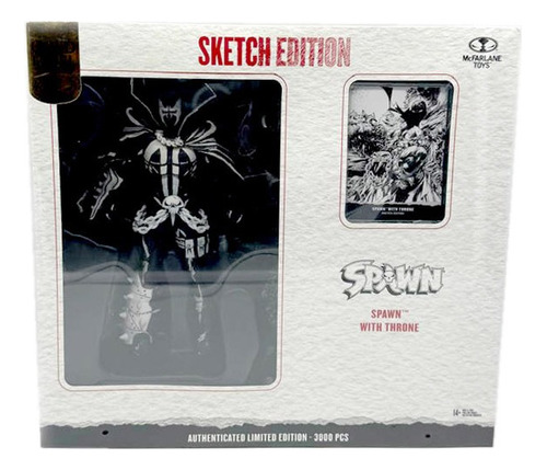 Spawn With Throne Sketch Edition Gold Label Mcfarlane