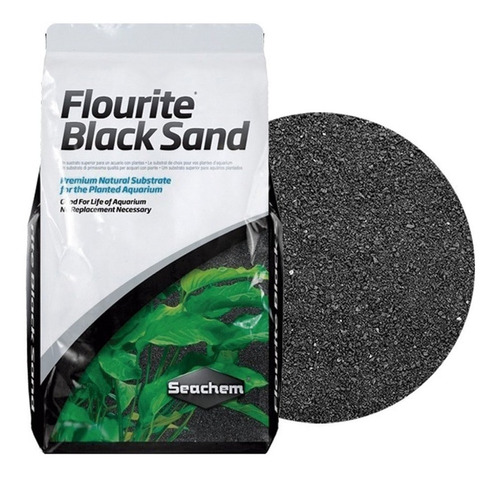 Sustrato Plantado Pecera Seachem Flourite Black Sand 7 Kg