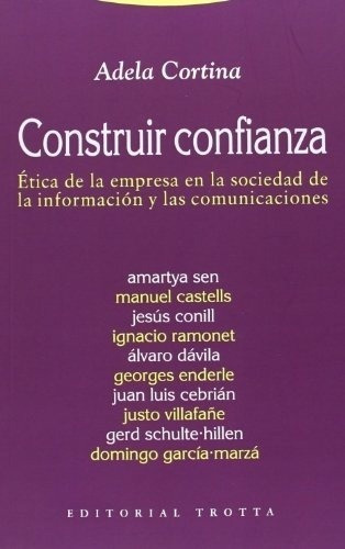 Construir Confianza - Adela Cortina, De Adela Cortina. Editorial Trotta En Español