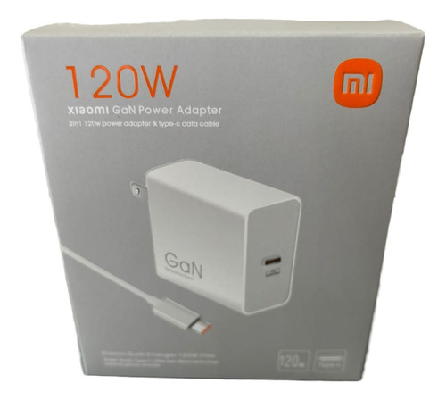 Cargador Original Xiaomi Turbo Carga 120 W  C A C Blanco