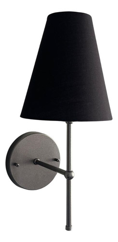 Arandela De Parede Classica Com Cúpula + Lampada Branco Frio Estrutura Chumbo Cup Preto
