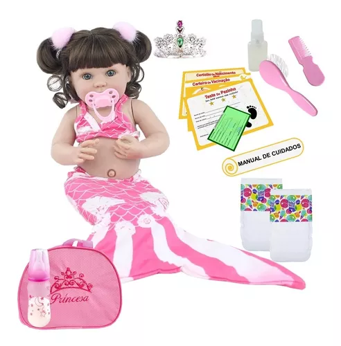 Boneca Reborn Silicone Bb Reborne Entrega Imediata Princesa