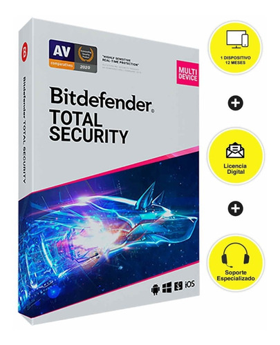 Imagen 1 de 6 de Antivirus Bitdefender Total Security - Windows/macos