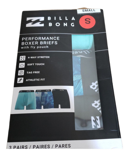 Billabong Pack 3 Boxer Performance Briefs