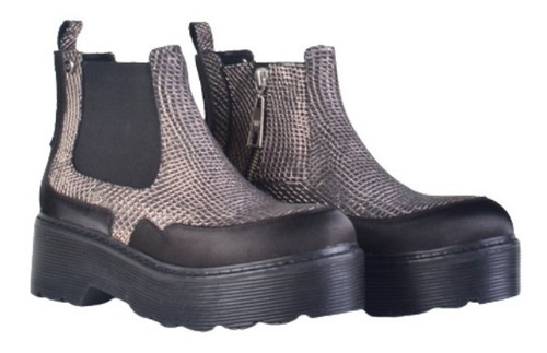 Imagen 6 de 8 de Botinetas Panchas Botitas De Mujer De Cuero Pietra - Ferraro