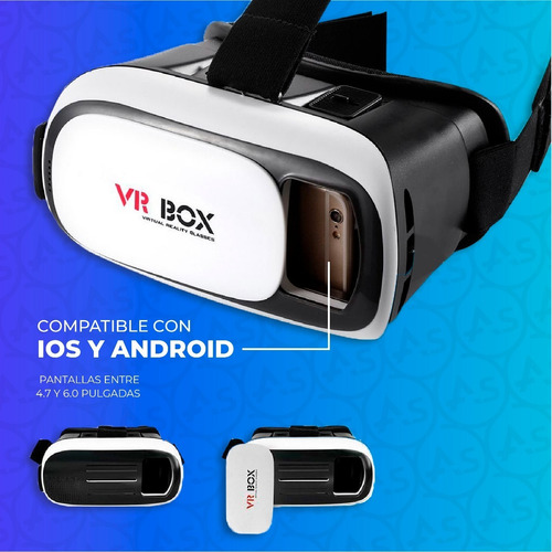 Imagen 4 de 10 de Vr Box Casco Lentes Realidad Virtual 3d Gafas Para Celular