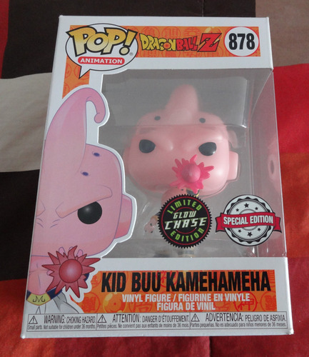 Kid Buu Kamehameha Glow Chase Funko Pop 878 Brilla Oscuridad (Usado)